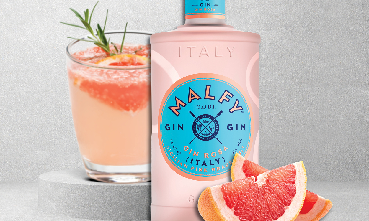 Begin with Malfy Rosa Gin 